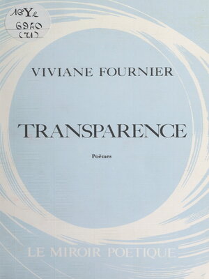 cover image of Transparence